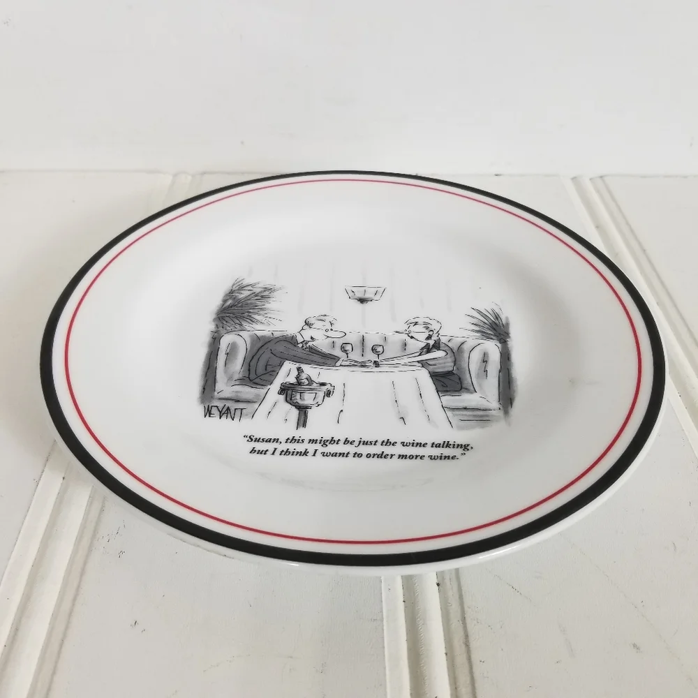 Restoration Hardware Plate New Yorker The Cartoon Bank Christopher Weyant 2003